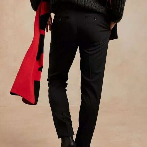 Banana Republic Extra Slim Fit Italian Wool Suit Pant size 30/32 Navy - Picture 3 of 6